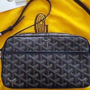 GOYARD GOYARDINE SAC CAP VERT BLACK EUC